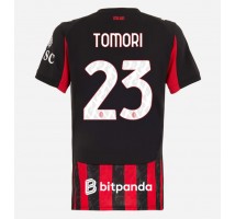 AC Milan Fikayo Tomori #23 Koszulka Podstawowa damskie 2025-26 Krótki Rękaw